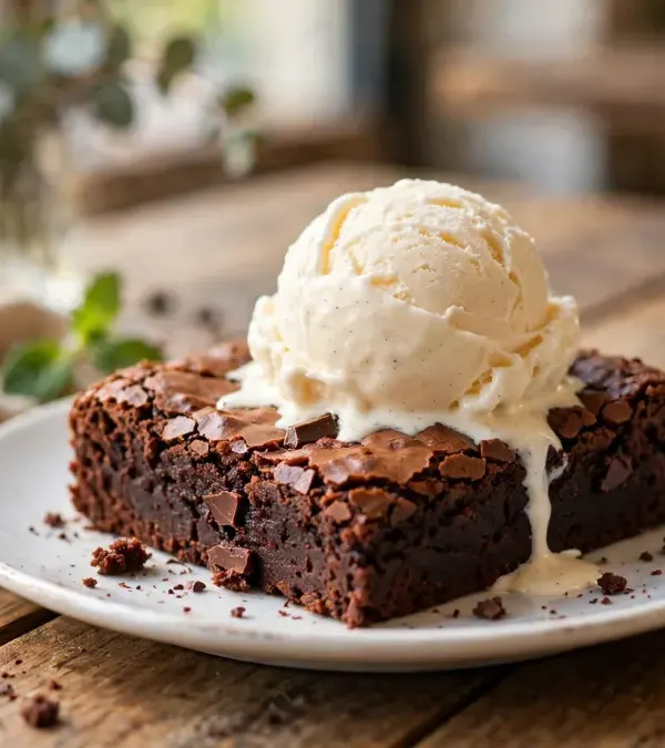 Warm brownie