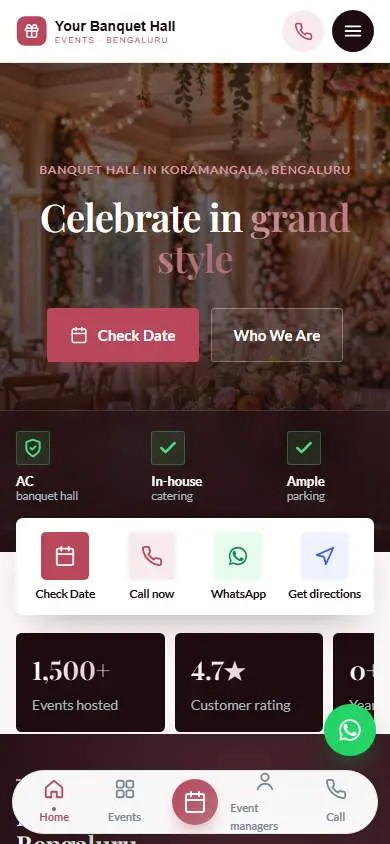 Grace Rose design, live demo preview