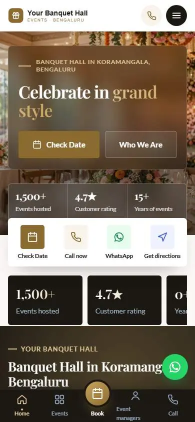 Luxury Gold design, live demo preview