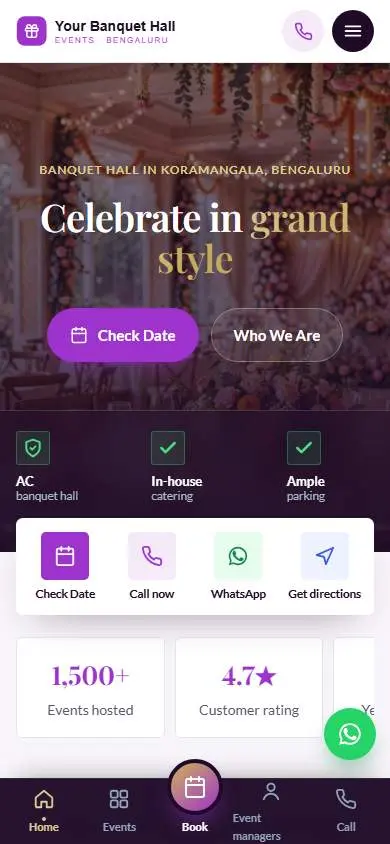 Pearl Amethyst design, live demo preview