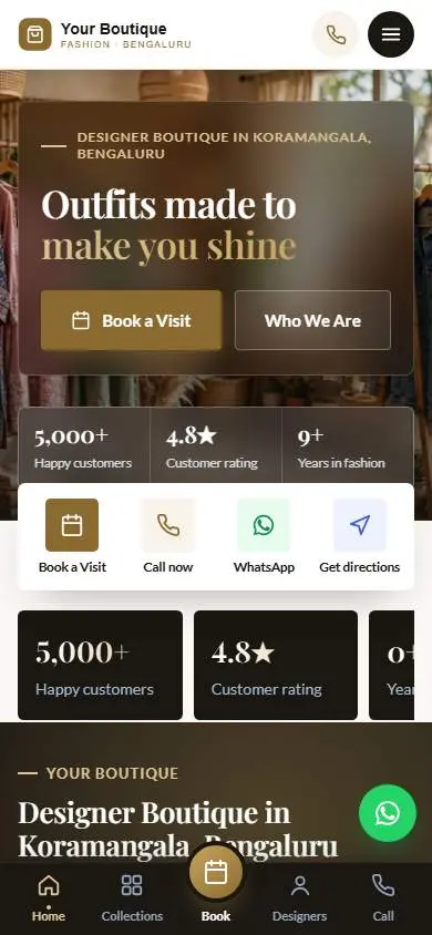 Luxury Gold design, live demo preview