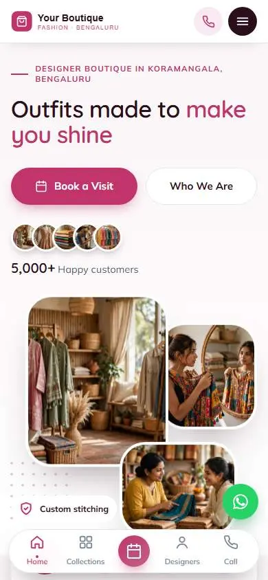 Soft Rose design, live demo preview