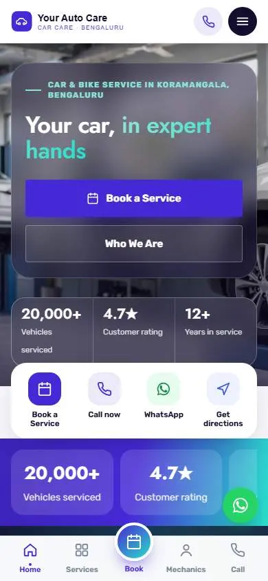 Quantum Indigo design, live demo preview