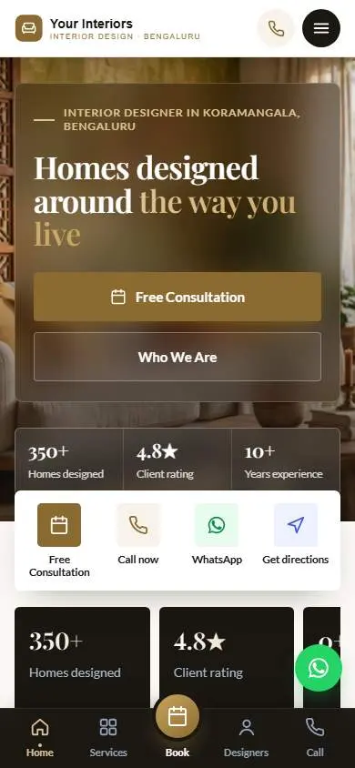 Luxury Gold design, live demo preview