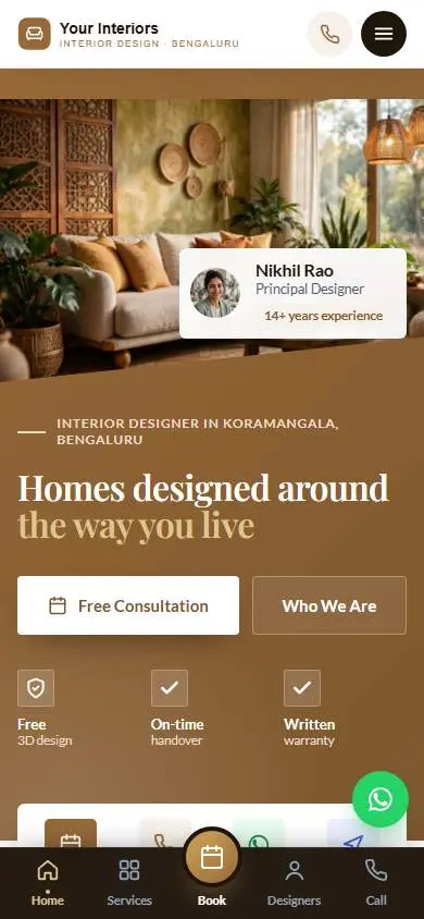 Satin Amber design, live demo preview