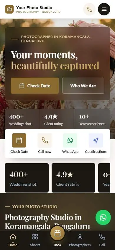 Luxury Gold design, live demo preview