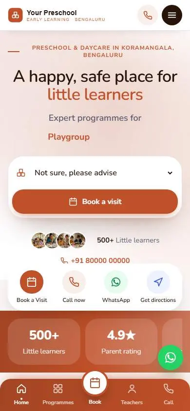 Bubbly Vermilion design, live demo preview