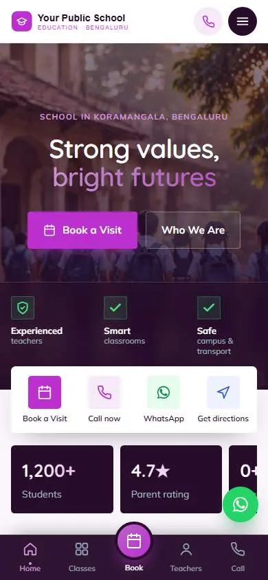 Velvet Amethyst design, live demo preview