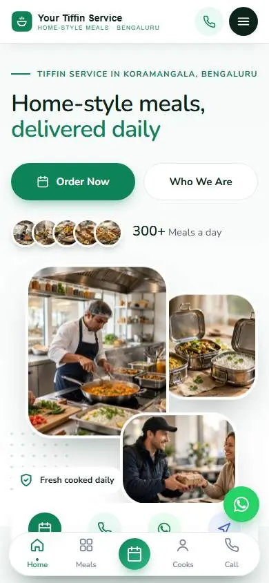 Warm Family design, live demo preview