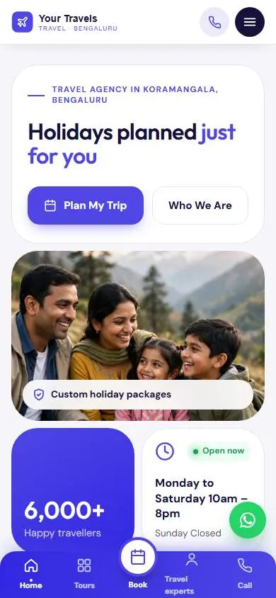 Bold Booking design, live demo preview