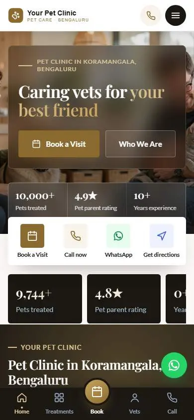 Warm Family design, live demo preview