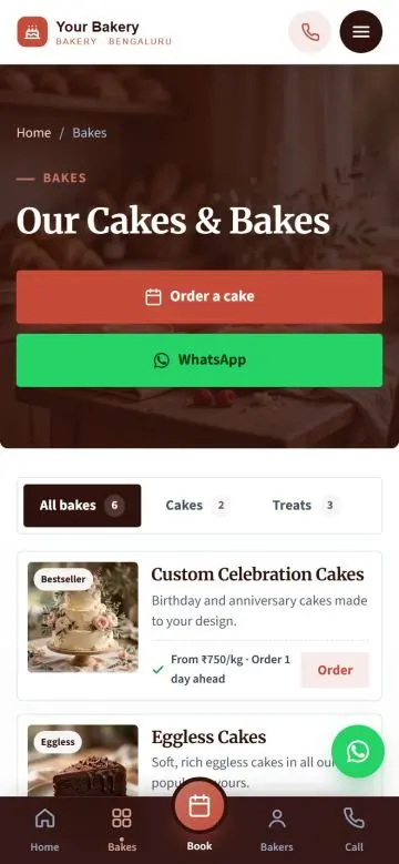 Cakes and bakes