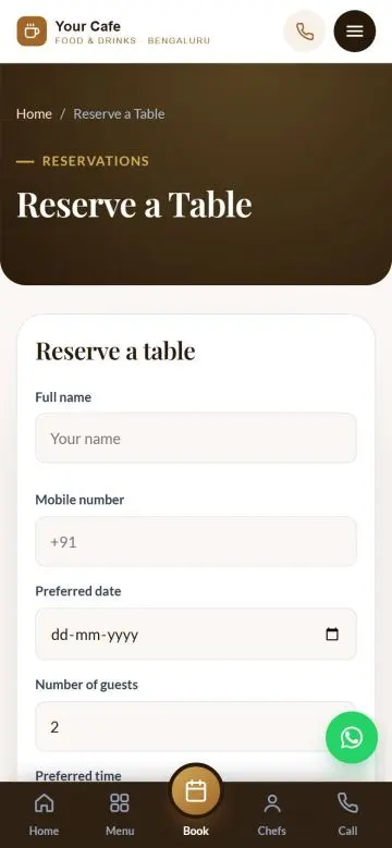Table booking
