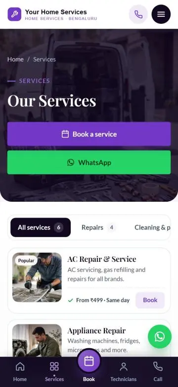 Services and prices