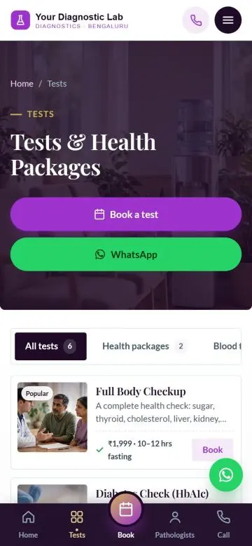 Tests and packages