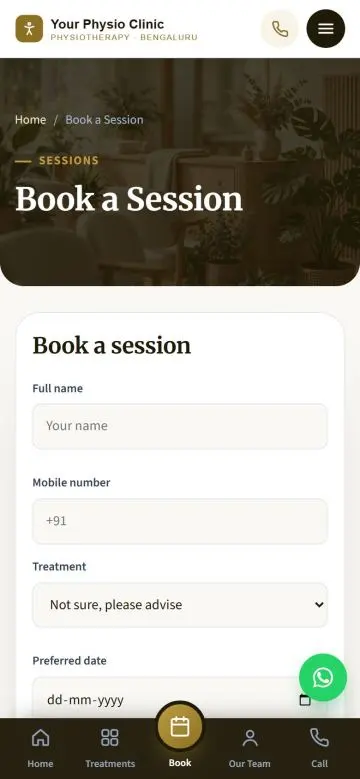 Session booking