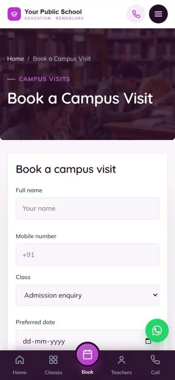 Admission enquiry