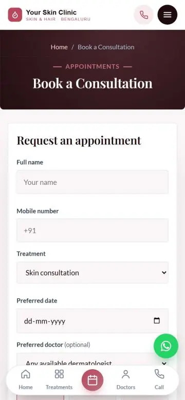 Consultation booking