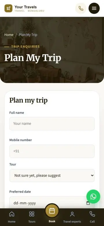 Trip enquiry